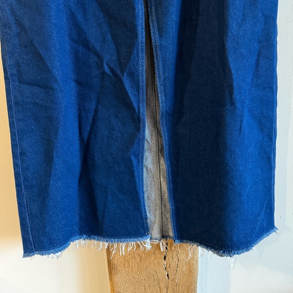 Anthropologie The Madi Front-Slit Denim Skirt by Pilcro - Picture 5 of 11